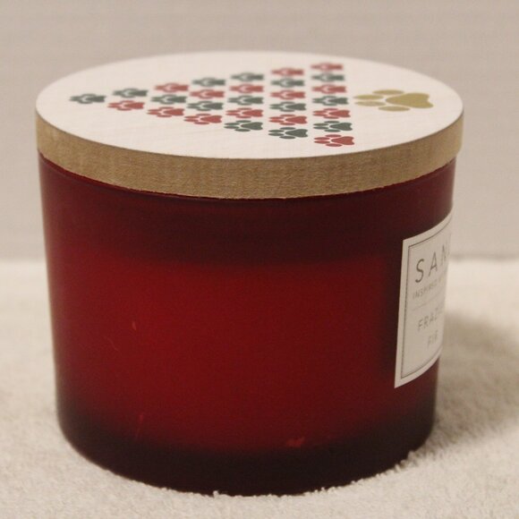 Sand & Paws Frazier Fir Scented Candle Neutralizes Pet Odor, Christmas Dog Theme - Picture 9 of 15